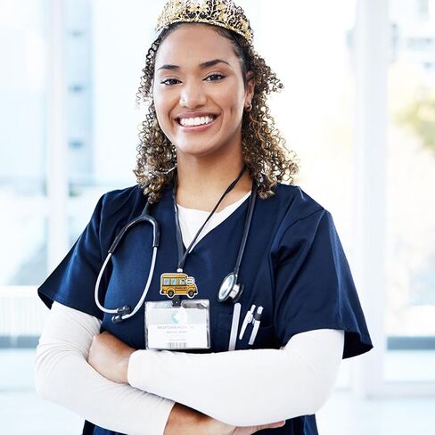 وردي القوس المسيحي شارة بكرة قابلة للسحب لطيف يسوع يسوع الكتاب المقدس ممرضة المعلم الأخصائي الاجتماعي شارة الهدايا للنساء أنت محبوب جدا شارة مكتب العمل التمساح مقطع الشارة الشارة in Kuwait