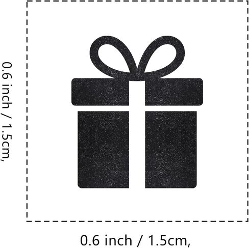Present Rubber Stamp, 3/5 Inch Small Mini Stamp for Scrapbooking Card Making Planner in Saudi Arabia
