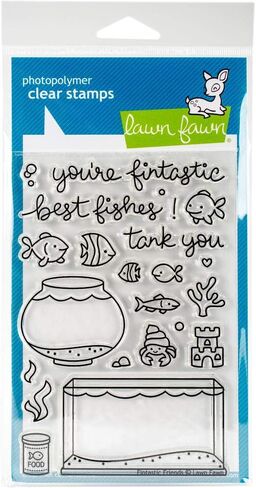 Lawn Fawn Clear Stamps - Fintastic Friends (LF891) in Saudi Arabia