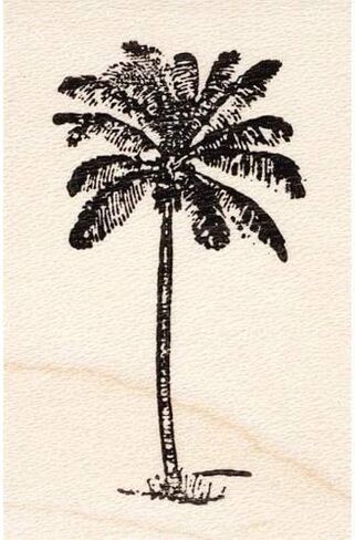 Skinny Palm Tree Rubber Stamp in Saudi Arabia