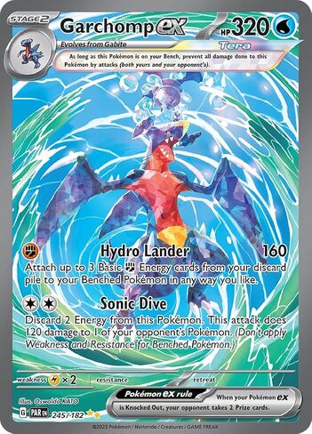 Pokemon - Garchomp ex 245/182 - Paradox Rift - Special Illustration Rare - Single Card in Saudi Arabia