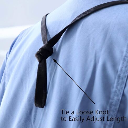 25 Pack - Face Mask Lanyards - أشرطة رقبة مريحة متميزة للتذاكر ، حاملي شارات - Twist Free 2 Hook Design (1 في كل نهاية) لشارات الأحداث الخاصة وبيانات الاعتماد وحاملي التذاكر (أسود) in Kuwait