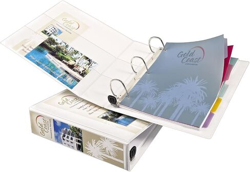 Avery 79192 Heavy-Duty View Binder w/Locking 1-Touch EZD Rings, 2-Inch Cap, White in Saudi Arabia