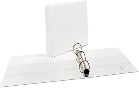 Avery 79192 Heavy-Duty View Binder w/Locking 1-Touch EZD Rings, 2-Inch Cap, White in Saudi Arabia