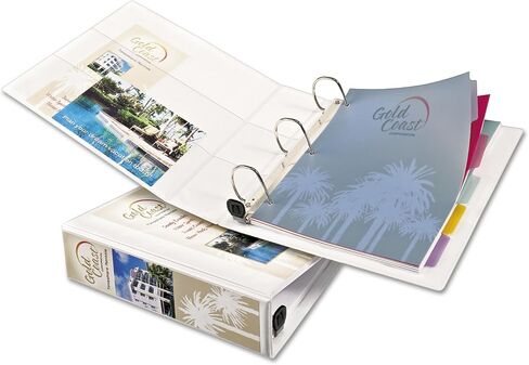 Avery 79192 Heavy-Duty View Binder w/Locking 1-Touch EZD Rings, 2-Inch Cap, White in Saudi Arabia