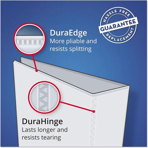 Avery 79192 Heavy-Duty View Binder w/Locking 1-Touch EZD Rings, 2-Inch Cap, White in Saudi Arabia