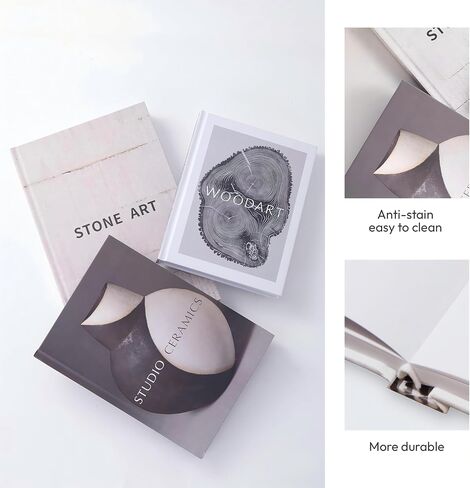 Decorative Books for Home Decor, Set of 3 Sizes Faux Books, Book Decor for Living Room, Office, Bookshelf, Coffee Table Decoration, Modern Stacked Display in Saudi Arabia