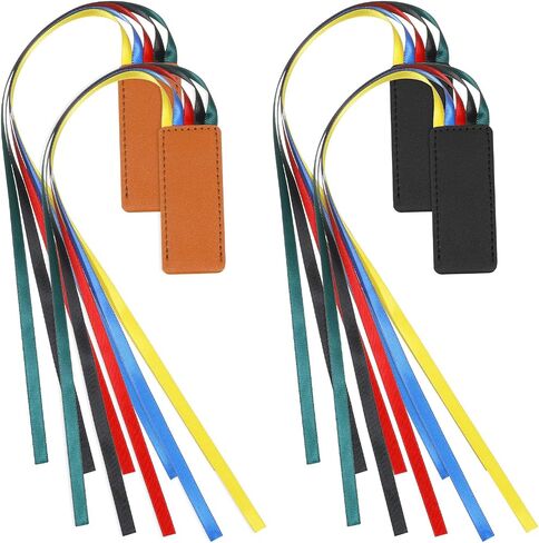 4 PCS RIBBON BOONDMARM MOODMARM POONDINCIAL LEATHINCIAL POORMARKS MUNDI PAGE PAGE SARMERS مع 5 أشرطة ألوان لعشاق القراءة للطلاب المعلمين in Saudi Arabia