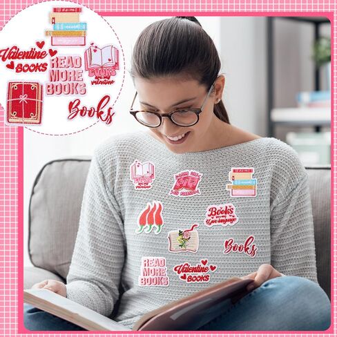 VioraWhite 48 Pcs Bookish Iron on Patches Pink Book Lover Bookworm Back to School Sew on Embroidery Applique Sewing Cookie Patches Book Club Reading Gifts for Clothing Jeans Hats DIY Craft Accessory in Saudi Arabia