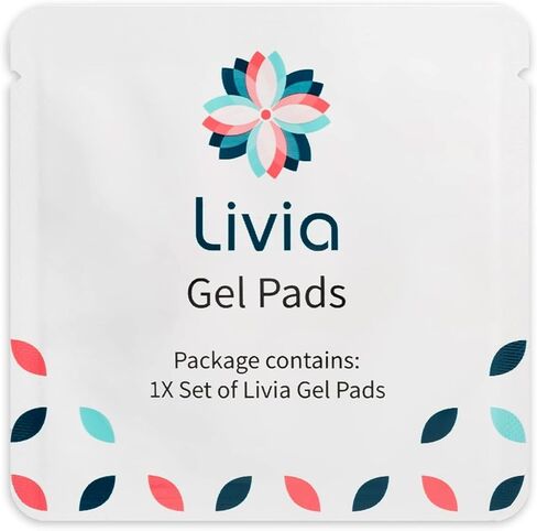 Livia Flower Pads, 1 Set Electrodes - Stick-on Pads for Period Cramps - Requires Livia Portable Device to Deliver Menstrual Pain Relief Support in 30-60 Seconds - Comfortable, Lightweight, Discreet in Saudi Arabia