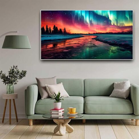 Diamond Painting Kits for Adults,Large Sunset Ocean Beach Diamond Art Painting for Beginners, Diamond Round 5D Full Drill Paint with Diamonds Pictures Gem Art Painting Kits DIY Crafts Kits 28X16in in Kuwait