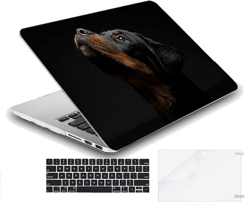 Mingdao متوافق مع شاشة MacBook Air 13 بوصة الشبكية مع معرف اللمس ، قذيفة واقية صلبة مع غطاء لوحة المفاتيح (M1 A2337 A2179 A1932 ، 2018 2019 2020 الإصدار) - صورة مقربة من Rottweiler in Kuwait