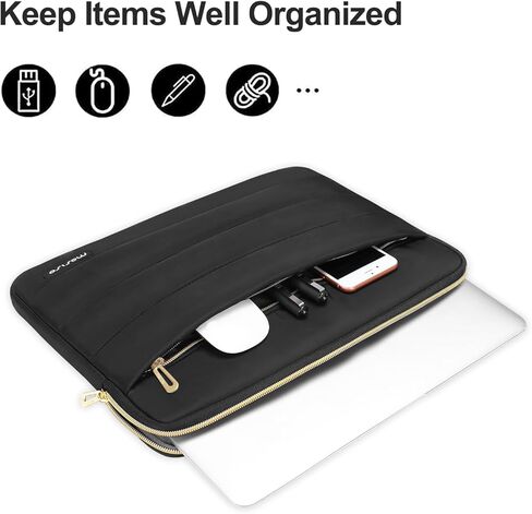 MOSISO Compatible with MacBook Air 13 inch Case 2022-2019, 2018 Release A2337 M1 A2179 A1932, Plastic Garden Flowers Hard Shell&Keyboard Cover&Screen Protector&Bag with Small Case, Transparent&Black in Saudi Arabia