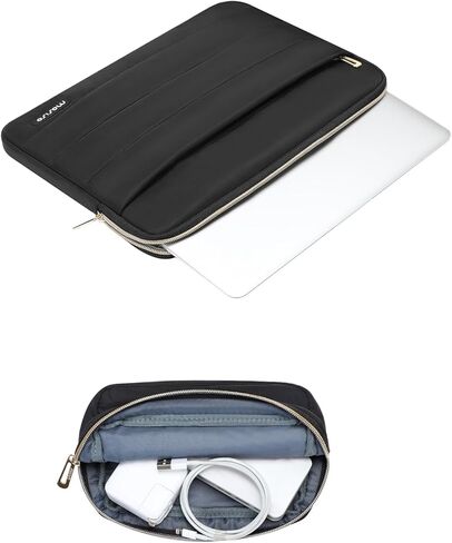 MOSISO Compatible with MacBook Air 13 inch Case 2022-2019, 2018 Release A2337 M1 A2179 A1932, Plastic Garden Flowers Hard Shell&Keyboard Cover&Screen Protector&Bag with Small Case, Transparent&Black in Saudi Arabia