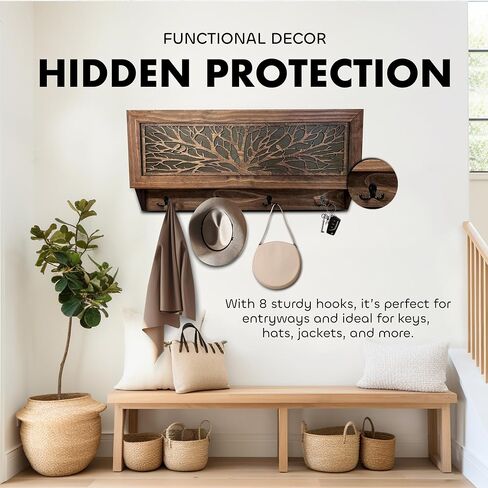Bellewood Designs Birds in a Tree Coat Rack Hidden Safe Furniture in Saudi Arabia