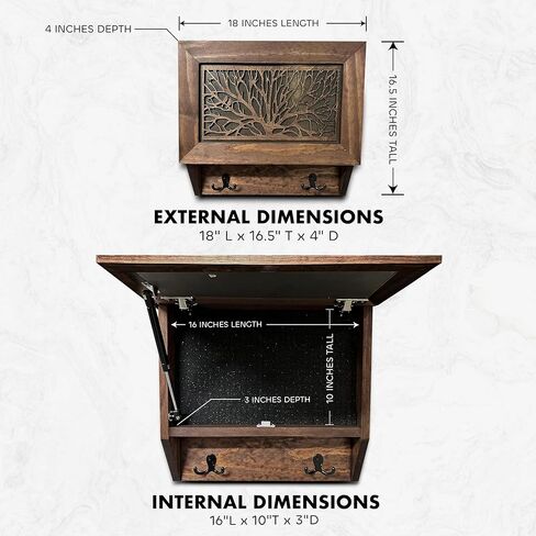 الطيور في ديكور إخفاء بندقية الأشجار - خزائن بندقية خشبية مصنوعة يدويًا - تخزين رف بندقية مخبأة للبنادق والبنادق والمسدسات - وصول سريع جدار خفي آمن بواسطة تصميمات الحسناء (كبيرة جدًا) in Kuwait