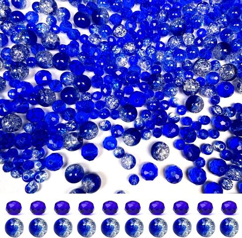 حبات زجاجية لصنع المجوهرات ، 6/8/10mm 680pcs خرق/Briolette حبات كريستال من أجل سوار قلادة حلق صنع سحر النبيذ in Kuwait