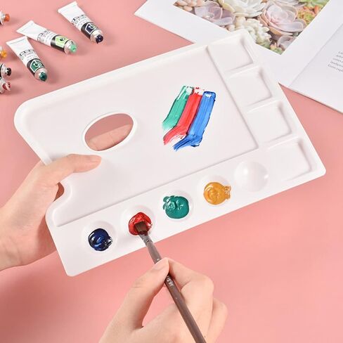 Homoyoyo 4pcs DIY Art Painting Board Paint Trays Pallet Painting for Boys and Girls Adults Easy Clean in Saudi Arabia