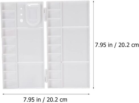 HOMSFOU 3pcs Watercolor Pigment Box Lid Plastic Palette for Artists Color Fixing Plate for Painting for Students and Professionals Versatile Art Supply Case in Saudi Arabia