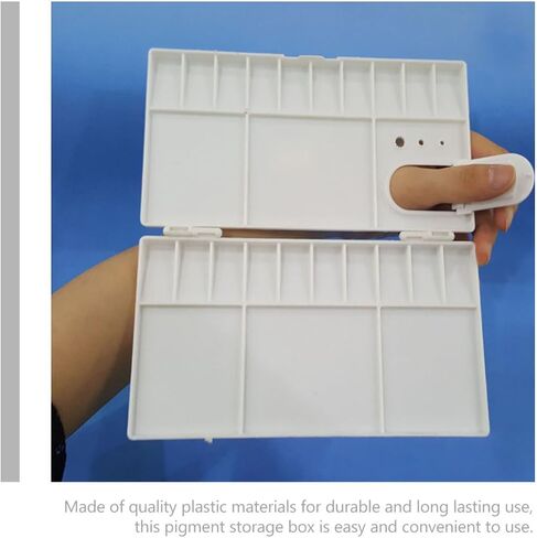 HOMSFOU 3pcs Watercolor Pigment Box Lid Plastic Palette for Artists Color Fixing Plate for Painting for Students and Professionals Versatile Art Supply Case in Saudi Arabia