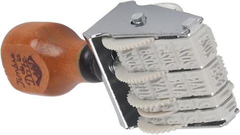 FDIT Wooden Date Stamp Wheel ، ختم تاريخ التدوير القابل للتعديل للورق ، والوثائق ، والحرف اليدوية ، علامة تاريخ محمولة مع انطباع واضح للمكتب والمدرسة والاستخدام المنزلي (2 × 1.3 بوصة) in Saudi Arabia