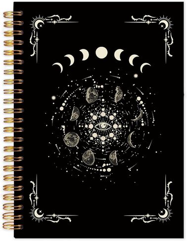 SNNDER Gothic Skull Skeleton Notebook, Spooky Goth Journal, Gothic Gifts for Women Men, Gothic Office Supplies, Halloween Hardcover Spiral Notebook 5.5x8.3 Inch in Kuwait