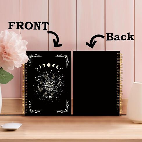 SNNDER Gothic Skull Skeleton Notebook, Spooky Goth Journal, Gothic Gifts for Women Men, Gothic Office Supplies, Halloween Hardcover Spiral Notebook 5.5x8.3 Inch in Kuwait