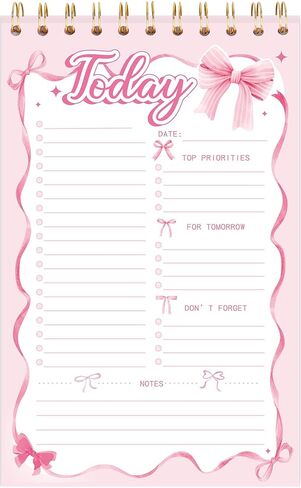 FYSUIMU 50 Sheets Highland Cow To Do List Notebook A5 Dated Spiral Daily Work Planner Notepad Reminder Rustic Cow Sunflower Big Note Pad for Work Office Home Birthday Party Gifts Supplies, 8.7 x 6 Inch in Saudi Arabia
