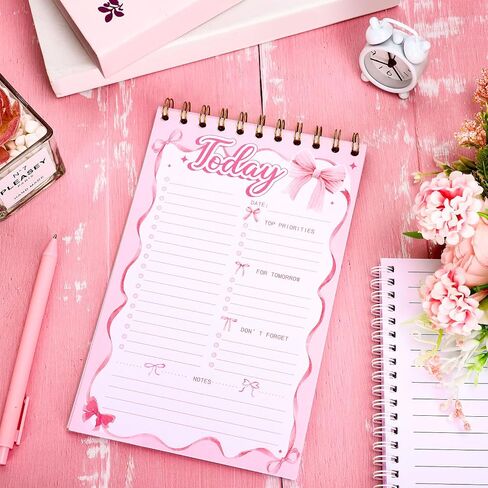 FYSUIMU 50 Sheets Highland Cow To Do List Notebook A5 Dated Spiral Daily Work Planner Notepad Reminder Rustic Cow Sunflower Big Note Pad for Work Office Home Birthday Party Gifts Supplies, 8.7 x 6 Inch in Saudi Arabia