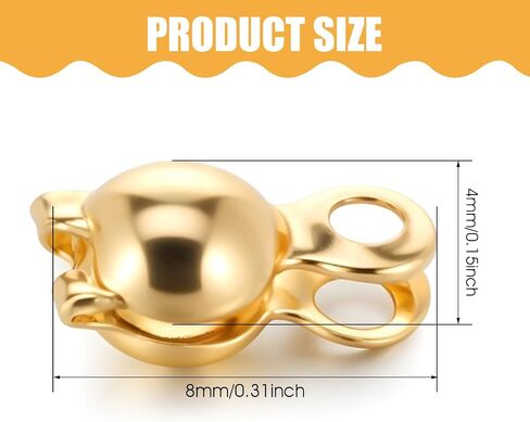200PCS 18K Gold Plated Clamshells Crimp Bead Tips Knot Covers Bead Caps for Jewelry Making Accessories Beads Endcaps for DIY Bracelet Necklaces Earrings Keychains in Saudi Arabia