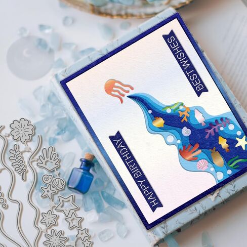 Globleland Tunnel View قطع يموت من أجل DIY Scrapbooking Painting Cut Dies Ocean Ocean Fish Die Cuts for Card in Saudi Arabia