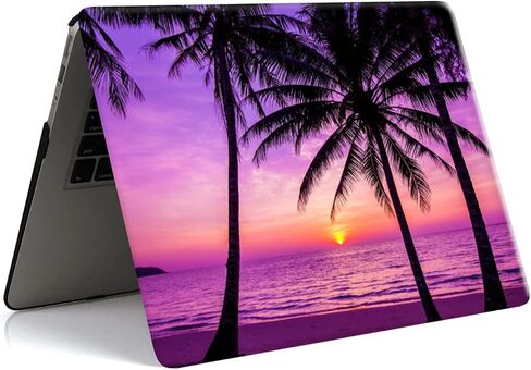 تغطية الكمبيوتر المحمول متوافق مع Macbook Pro 14 بوصة Case 2023 2021 الإصدار A2779 A2442 مع M2 M1 Pro/Max Chip & Touch ID ، حالة قذيفة صلبة بلاستيكية نحيفة لـ Mac Pro 14.2 "، شجرة جوز الهند in Kuwait