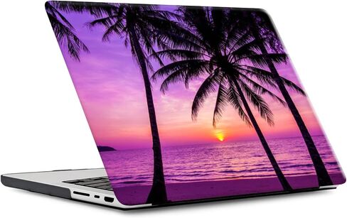 تغطية الكمبيوتر المحمول متوافق مع Macbook Pro 14 بوصة Case 2023 2021 الإصدار A2779 A2442 مع M2 M1 Pro/Max Chip & Touch ID ، حالة قذيفة صلبة بلاستيكية نحيفة لـ Mac Pro 14.2 "، شجرة جوز الهند in Kuwait