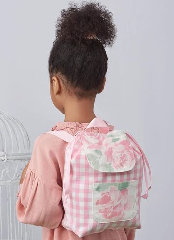 Simplicity Children's, Tote, and Backpack Plus Wings and Crown Plush Animals Sewing Pattern Packet by Laura Ashley, Code S9765, for Child's Sizes S-M-L and 18" Dolls, Multicolor in Saudi Arabia