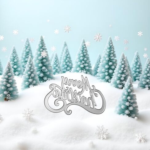 Silver Merry Christmas Metals Diays stencil DIY Scrapbooking Accousing Paper Paper Gift Die Cuts for Card in Saudi Arabia