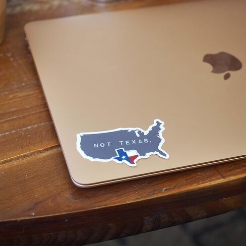 Texas, Not Texas Bumper Sticker, Funny Texas Stickers for Hydroflask, Lone Star TX Pride Sticker, Houston Austin Dallas San Antonio Decal in Saudi Arabia