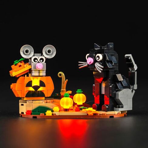 BrickBling LED Light Compatible with Lego Halloween Cat & Mouse 40570 Building Kit,Halloween Décor Lights Compatible with Lego 40570, Creative Lighting Kit-Not Included The Model in Saudi Arabia