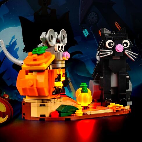BrickBling LED Light Compatible with Lego Halloween Cat & Mouse 40570 Building Kit,Halloween Décor Lights Compatible with Lego 40570, Creative Lighting Kit-Not Included The Model in Saudi Arabia