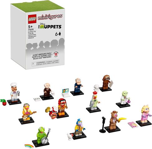 Lego Minifigurs the Muppets Limited Edition Toldible 71035 Toys للعب الأدوار أو مجموعة التمييز ؛ إضافة إبداعية لأي مجموعة للأطفال الذين تتراوح أعمارهم بين 5 سنوات وما فوق (حزمة 6) in Saudi Arabia