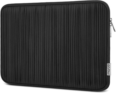Mosiso 13-13.3 بوصة محمول ، كمبيوتر محمول ، كمبيوتر متوافق مع MacBook Air 13 13.6 M3 M1 M1/Pro 13/Pro 14 ، HP Dell Asus Lenovo ، خطوط فنية رأسية تحمل حقيبة علبة مع سحاب مفتوح بالكامل ، أسود in Saudi Arabia