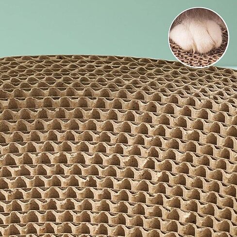 Cat Scratcher, High-Density Oval-Shaped Scratching Board, Water-Resistant and Durable Cardboard, Suitable for Medium to Large Breeds, Provides Firm and Cozy Resting Place in Saudi Arabia