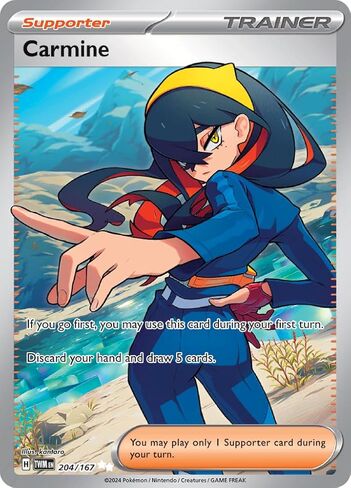 Pokemon - Carmine 204/167 - Twilight Masquerade - Art Card Card Card - Secret Rare in Saudi Arabia