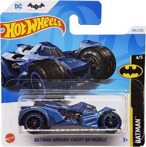 Hot Wheels - Arkham Knight Batmobile - Batman 4/5 - HTD85 - Short Card - DC - Dark Blue Metallic - Mattel 2024-1:64 in Saudi Arabia