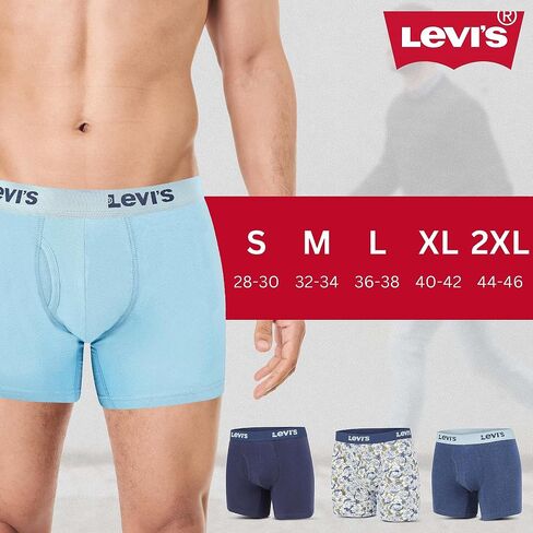 Levi's Mens Boxer Briefs Breathable Stretch Underwear 4 Pack in Saudi Arabia