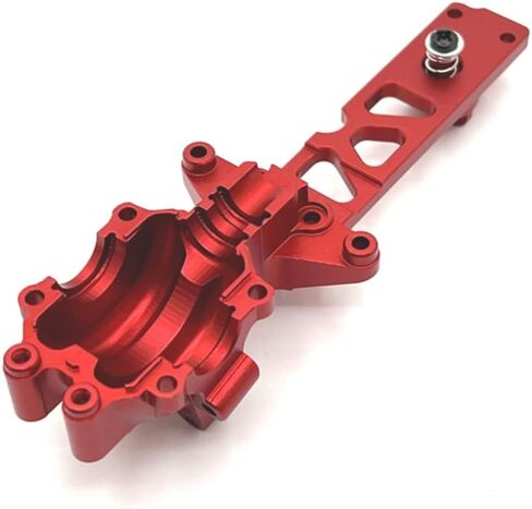 16160 Part for Hyper Go H16BM Parts, Metal Front Gearbox Cover Parts, Aluminum Alloy, Replacement Accessories for Hyper Go H16BM H16GT H16DR H16PL 16207-16210 H16V3 1/16 RC Car (Red) in Kuwait
