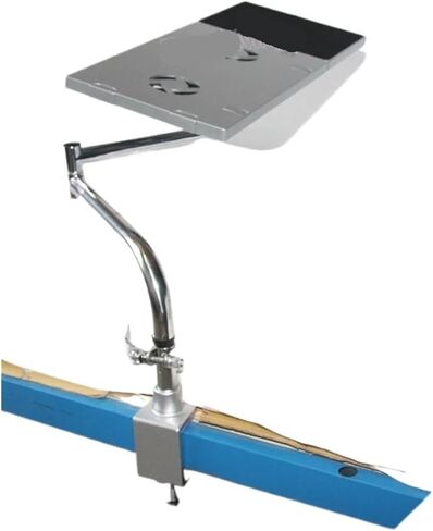 BL-OK051 Bedside Clamp Lazy Baptop Desk مع لوحة مفاتيح مروحة USB + وسادة الماوس وحصيرة (فضية) in Saudi Arabia