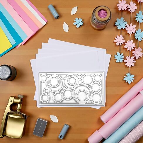 يموت القطع المعدنية في إطار دائرة جوفاء ، لألبوم صور DIY ، ألبوم زخرفي ، يموت ورق النقش لصنع البطاقات. in Saudi Arabia