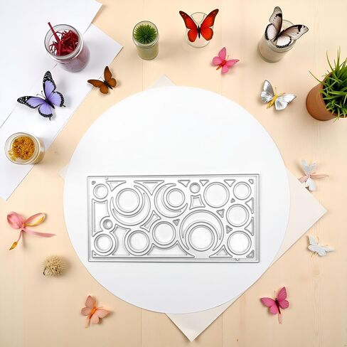 يموت القطع المعدنية في إطار دائرة جوفاء ، لألبوم صور DIY ، ألبوم زخرفي ، يموت ورق النقش لصنع البطاقات. in Saudi Arabia