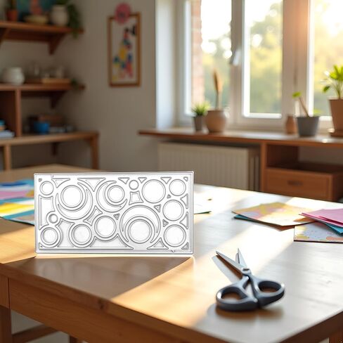 يموت القطع المعدنية في إطار دائرة جوفاء ، لألبوم صور DIY ، ألبوم زخرفي ، يموت ورق النقش لصنع البطاقات. in Saudi Arabia