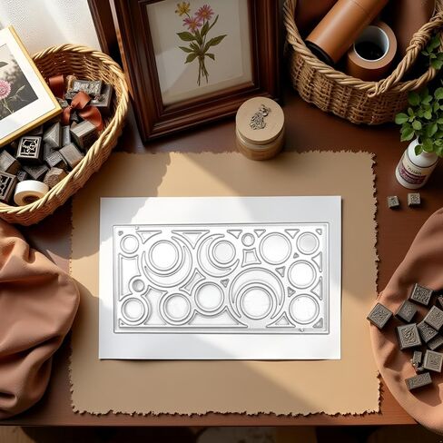 يموت القطع المعدنية في إطار دائرة جوفاء ، لألبوم صور DIY ، ألبوم زخرفي ، يموت ورق النقش لصنع البطاقات. in Saudi Arabia
